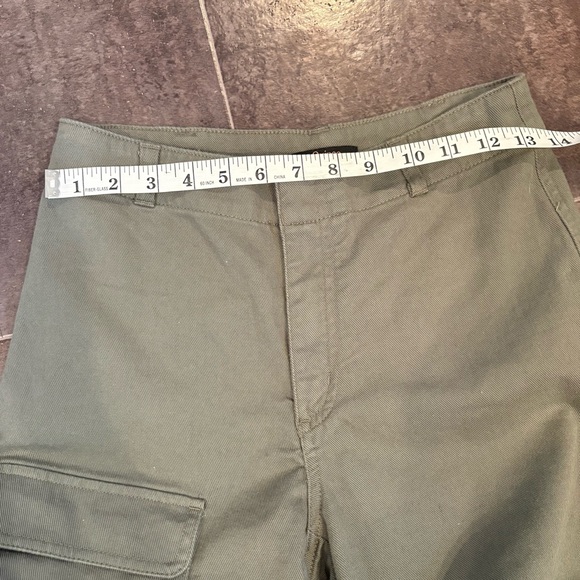 Quince Organic Stretch Cotton Twill Cargo Pants Size 2  Utility wide leg - Picture 6 of 10